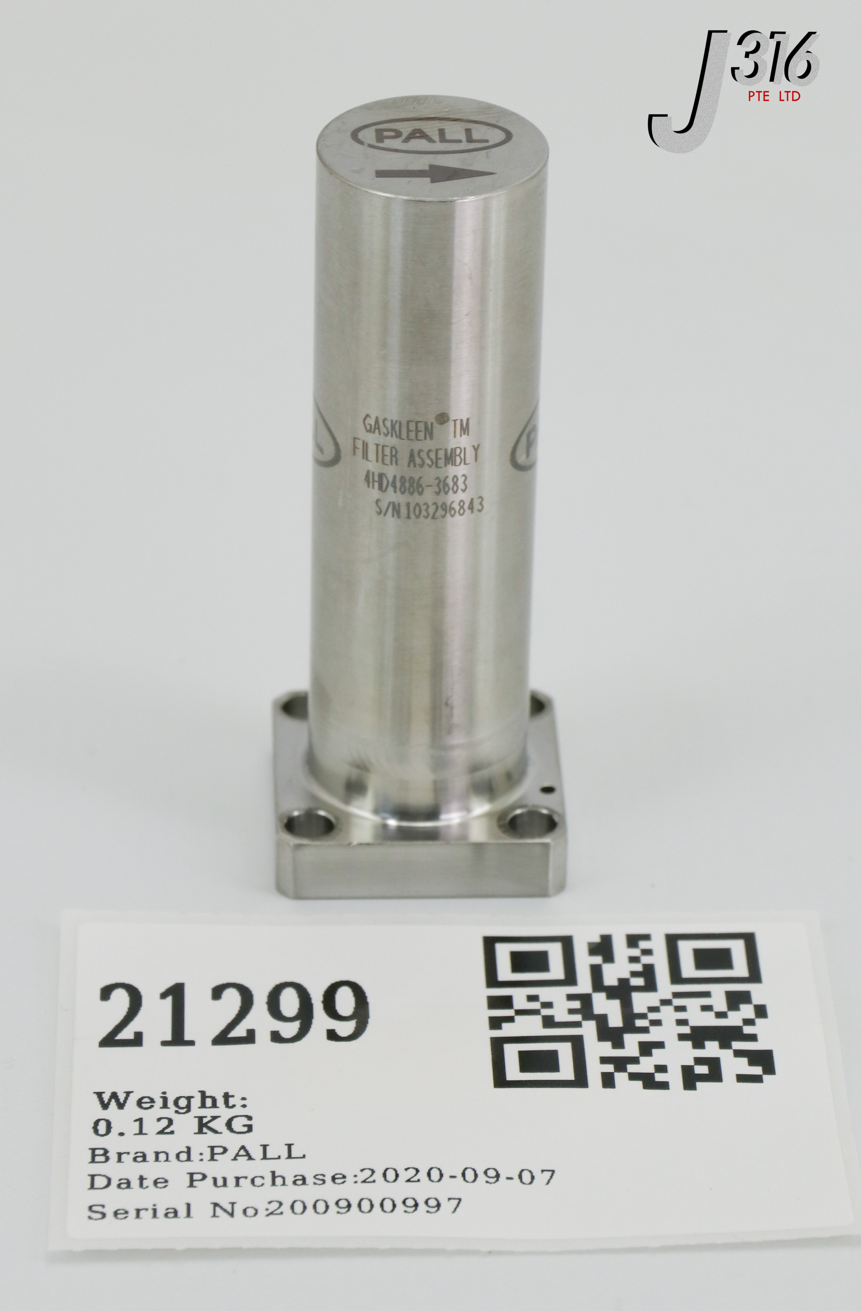 S さん オーダー 21299 PALL GASKLEEN FILTER ASSEMBLY 4HD4886-3683 | eBay
